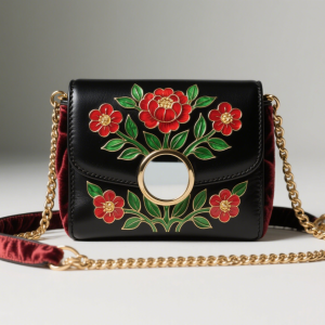 Enamel-Embellished Flap Bag​