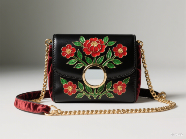 Enamel-Embellished Flap Bag​
